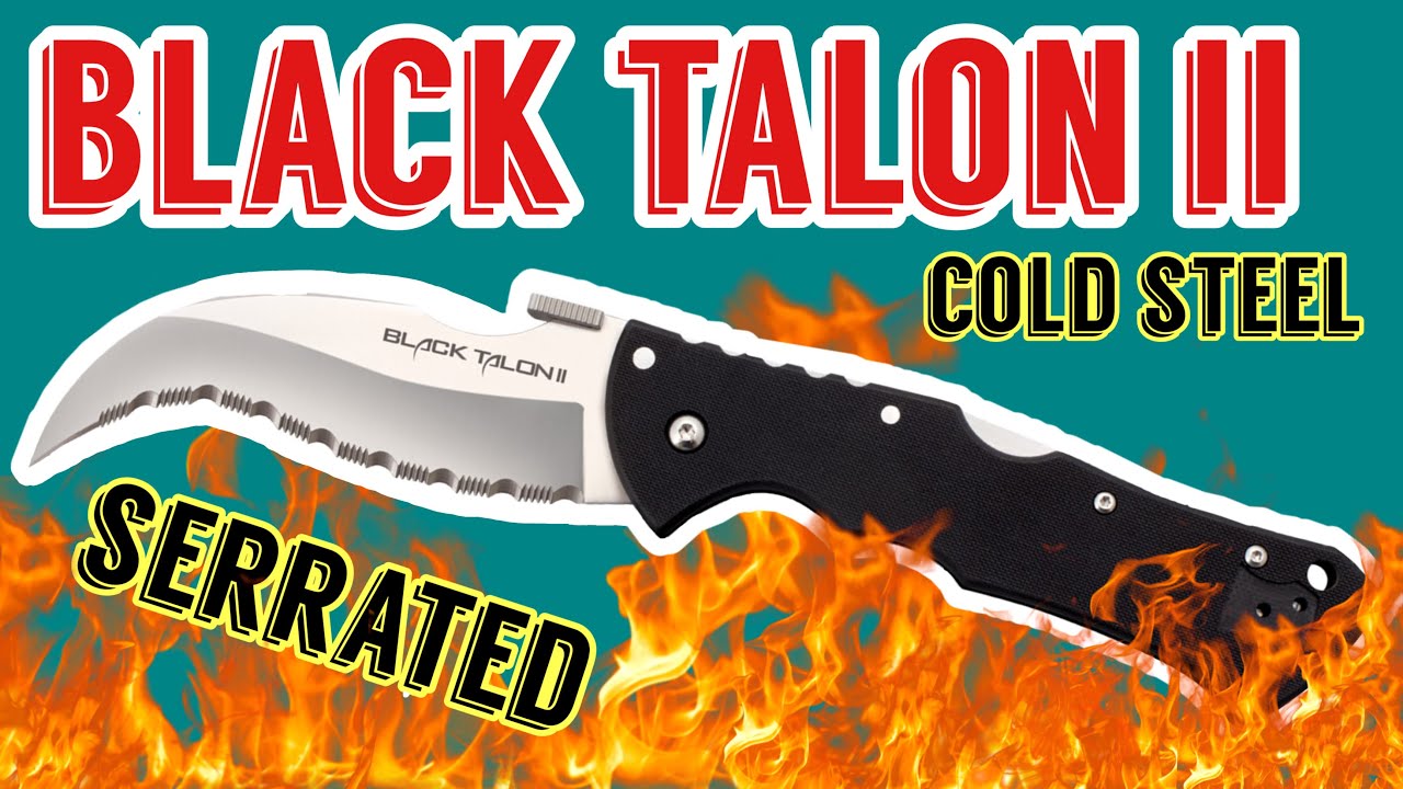 Самый страшный нож для самообороны? Обзор тактического ножа Cold Steel BLACK TALON 2 с полной сер...