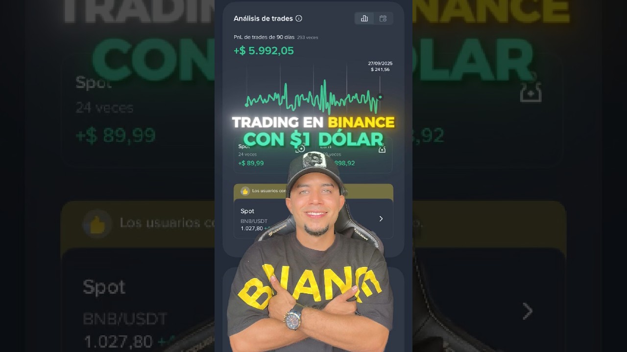 C&oacute;mo hacer trading en Binance con 1 d&oacute;lar | Gu&iacute;a F&aacute;cil para principiantes #Ganardinero