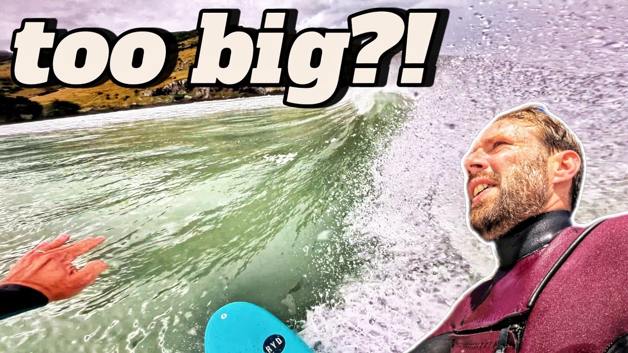 SURFING STORM SWELL + BREAKING BOARDS! 💥 | POV Surf NZ