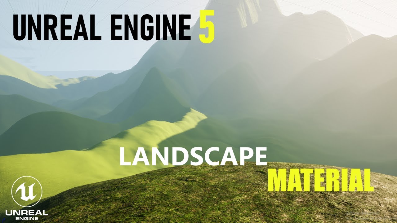 UNREAL ENGINE 5 Como Hacer Un Material Para Un Terreno (LANDSCAPE III) Tutorial 
