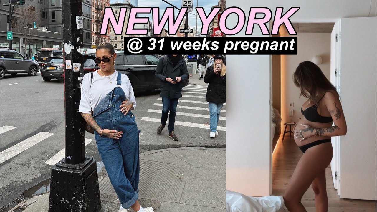 MY LAST TRAVEL VLOG - NEW YORK AT 31 WEEKS PREGNANT | JAMIE GENEVIEVE