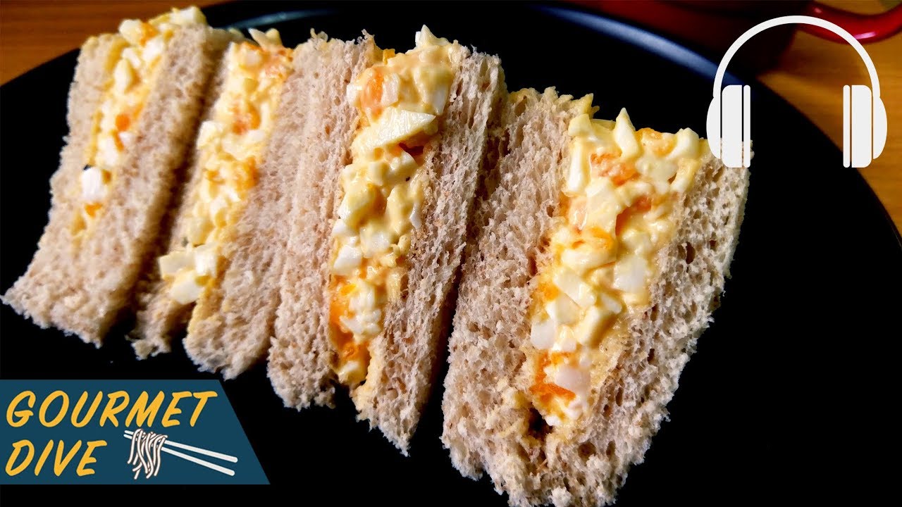日式蛋沙拉三明治/Japanese Egg Salad Sandwich/たまごサンド | The Sound Of Food