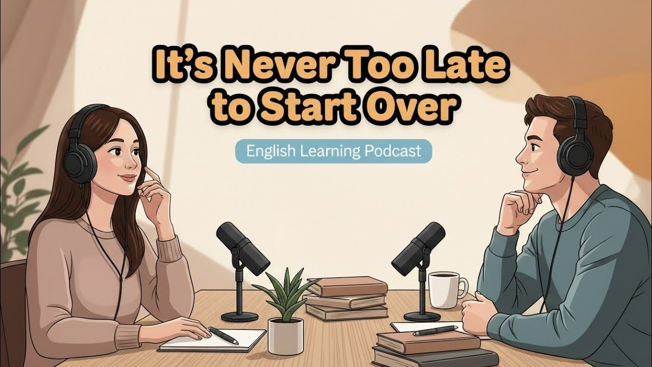 English Podcast for Easy English Conversation | It’s Not Too Late: How to Change Your Life