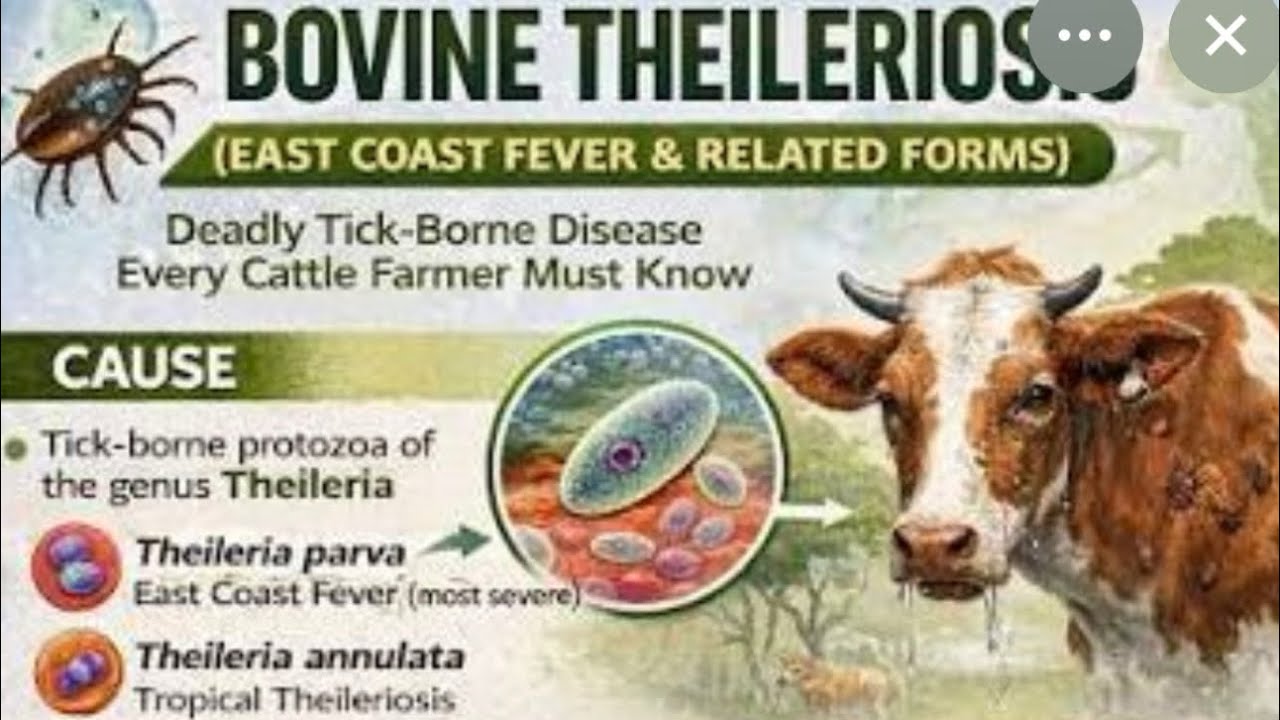 Symptoms of Theileriosis l treatment l tick fever l dr Umar Khan 