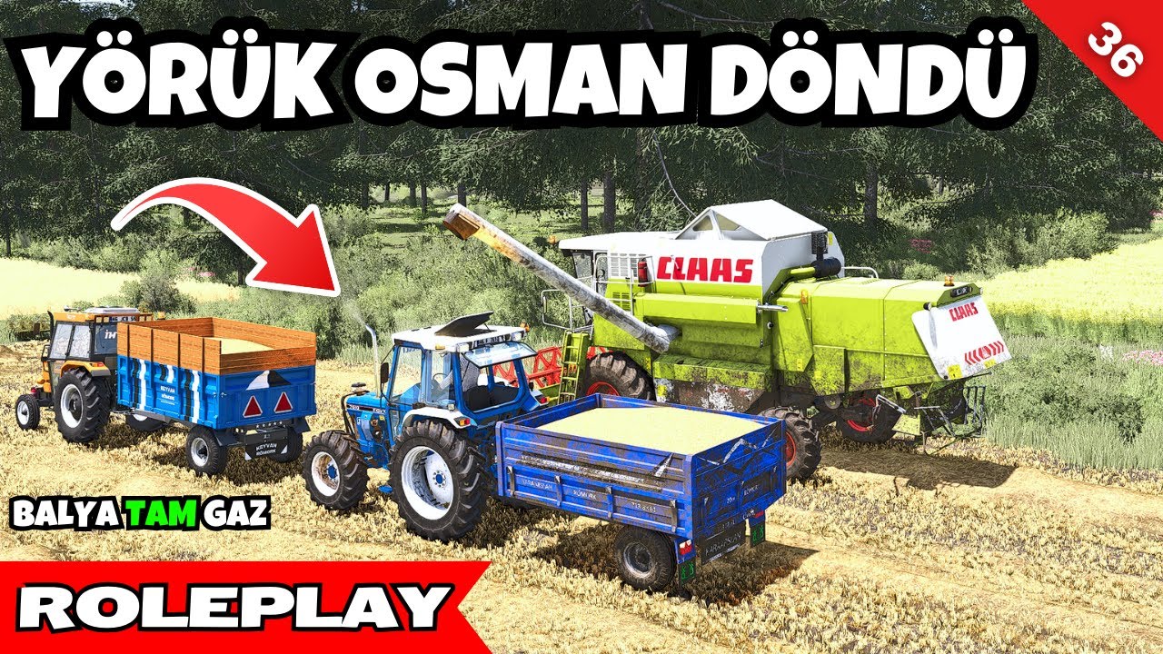 Harman Sezonu Tam Gaz 🌾 Yörük Osman Balya Basıyor! | FS25 GERÇEK HAYAT ELBİSTAN