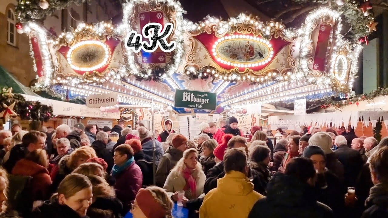 Germany, 🇩🇪 Bonn in 2023 Christmas🎄4k 60fps