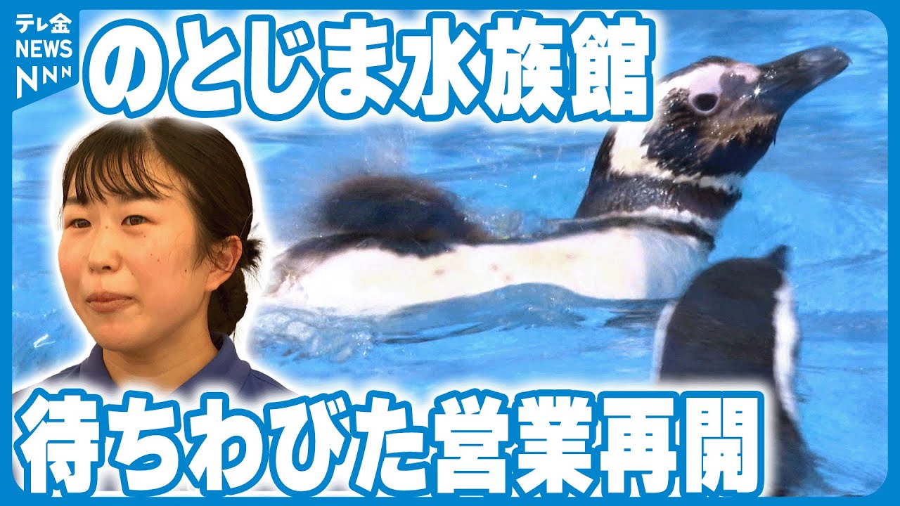 【約半年ぶり】飼育員の努力実る　のとじま水族館営業再開　子どもたちに笑顔