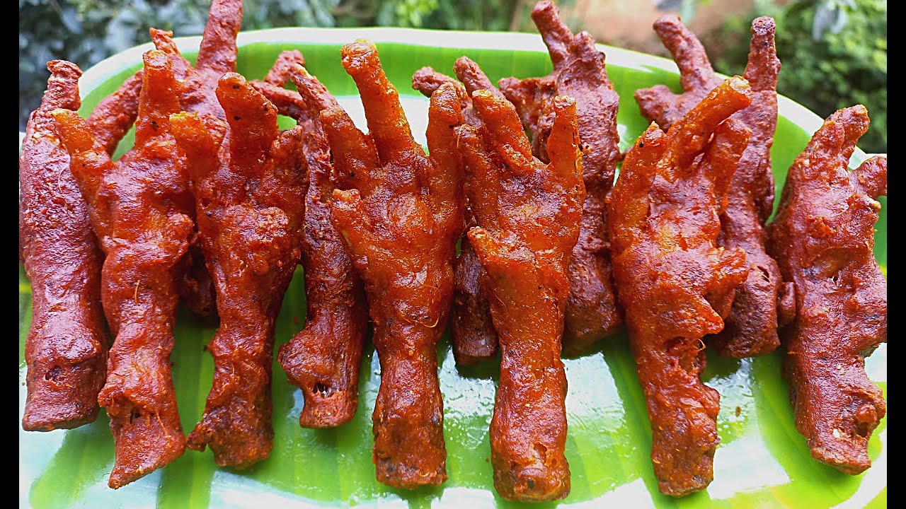 मुर्गी के पंजे की यूनीक रेसिपी | Chicken Panja Recipe | Chicken Feet Dry Fry Recipe