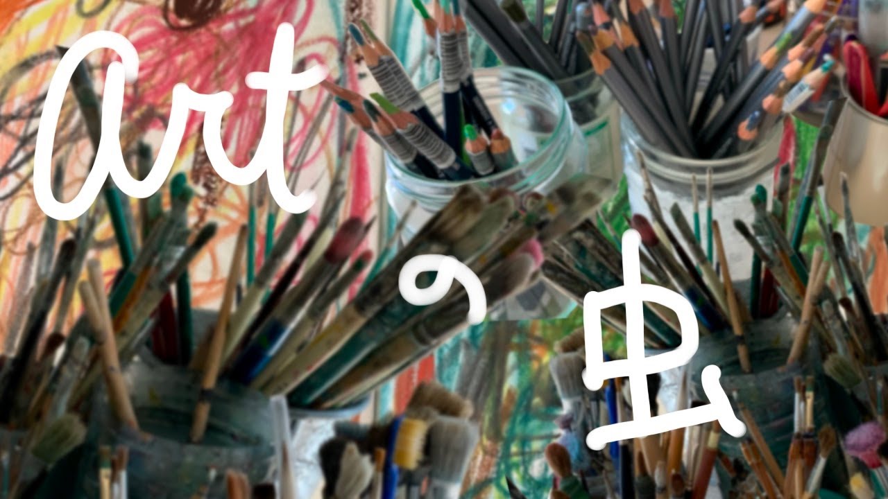 【アートの虫】１　スケッチブック、最初のページの紙をまずは汚そう❣️