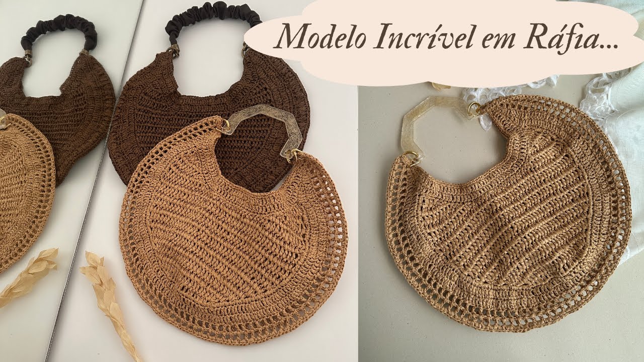 BOLSA DE CROCHE EM RÁFIA | Inspirada em modelo da Chloe | Videoaula muito esperada