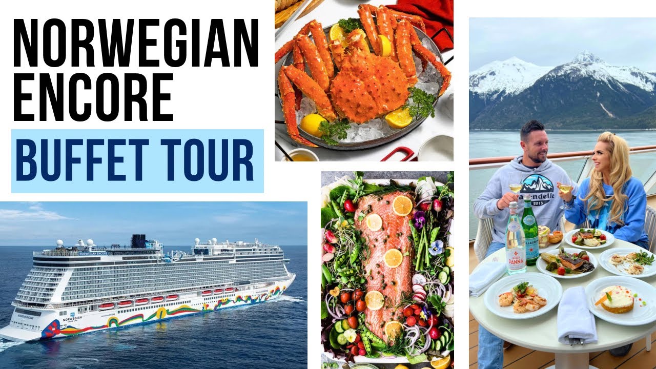 Norwegian Cruise Line Buffet Tour | NCL Encore Alaska 2023 | Breakfast, Lunch & Dinner Garden Café