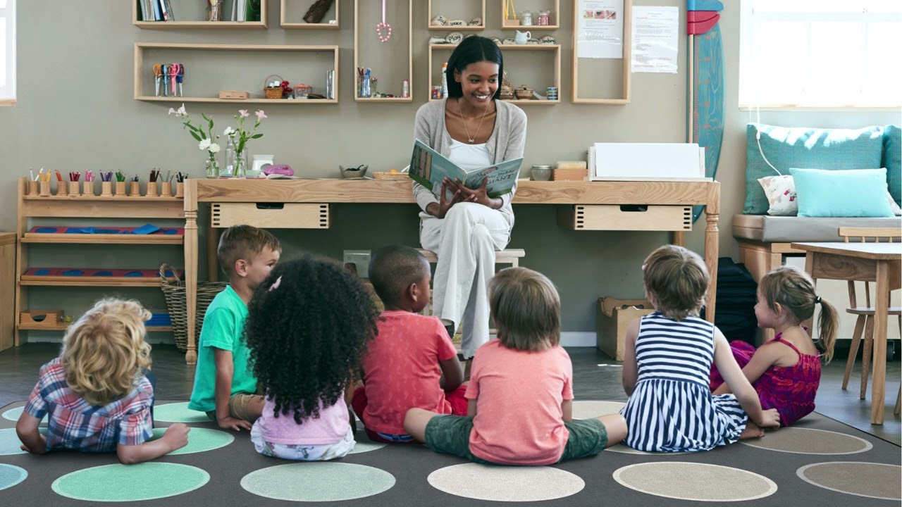 Classroom Seating Circle Dot Rugs