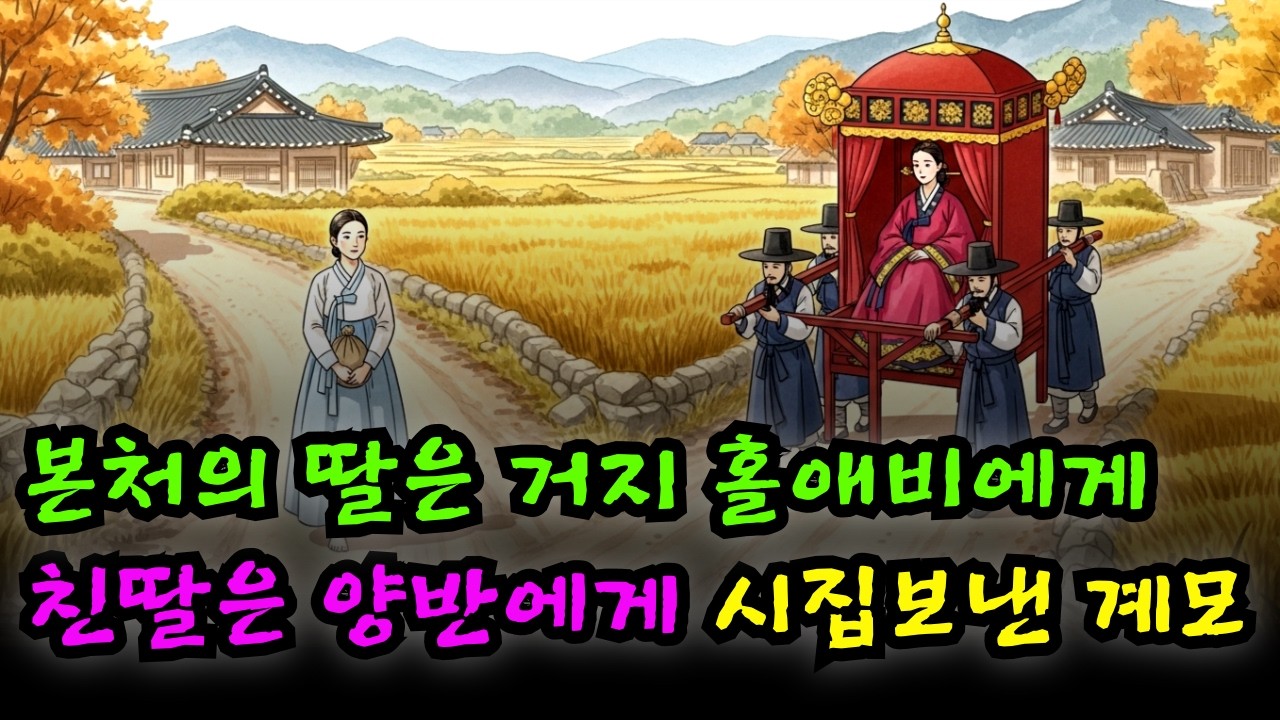 계모가 본처 딸을 거지 홀아비에게, 친딸을 부자 도련님에게 시집보낸 이유 | 야담유랑단 - 충청도 은진편 | 야담 민담 오디오북 수면동화 옛날이야기 전설