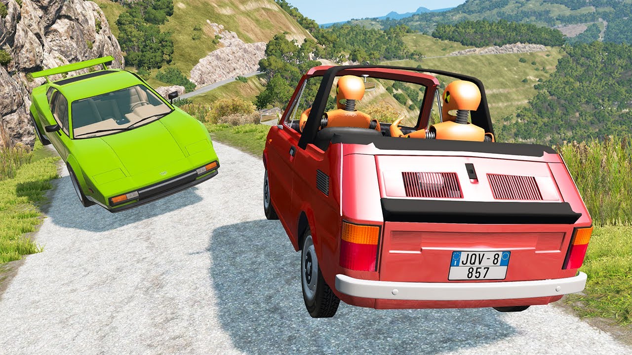 Cliff Drops #98 - BeamNG DRIVE | SmashChan