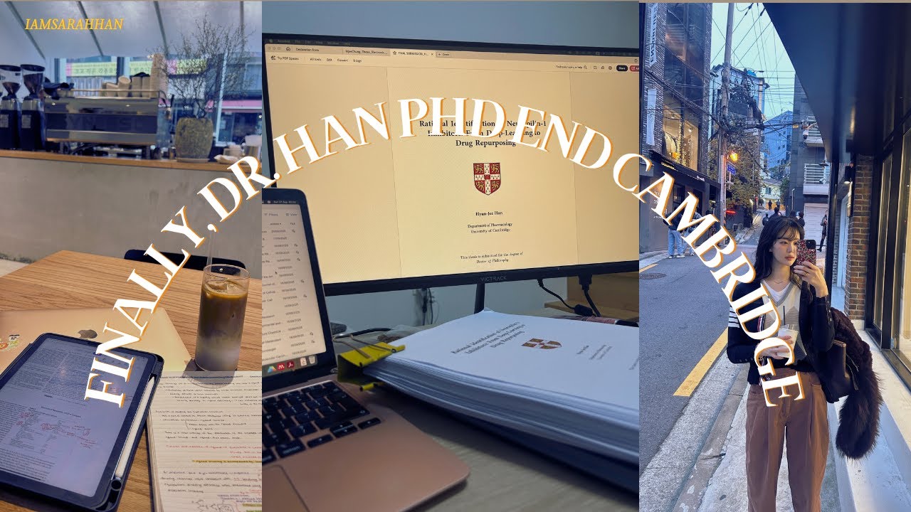 드디어 케임브리지 대학교에서 박사를 땃습니다...! Finally, Dr.Han 🩷 PhD at Cambridge 죽어라 공부하고 논문쓰던 나의 2025년