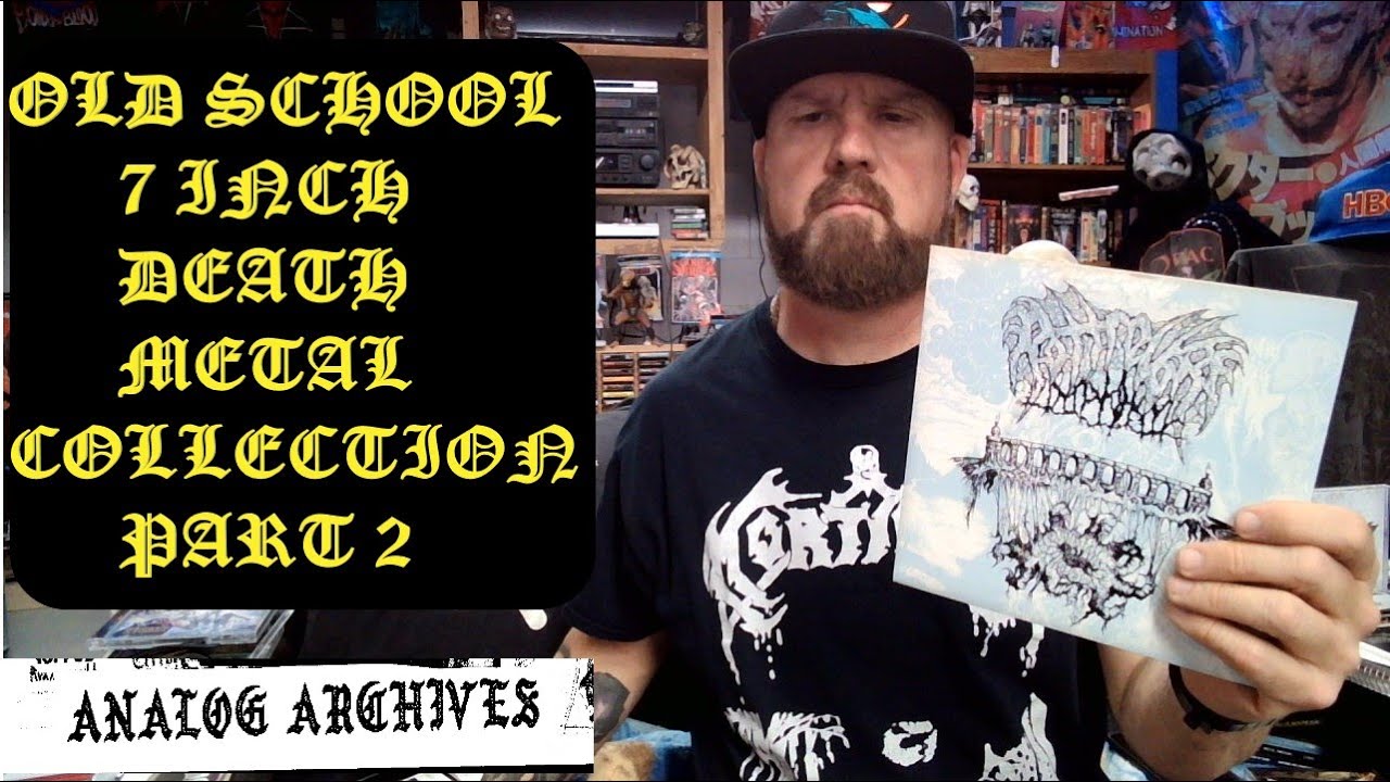 OLD SCHOOL DEATH METAL 7 INCH COLLECTION -  PART 2 ! OG PRESS 7 INCH VINYL.
