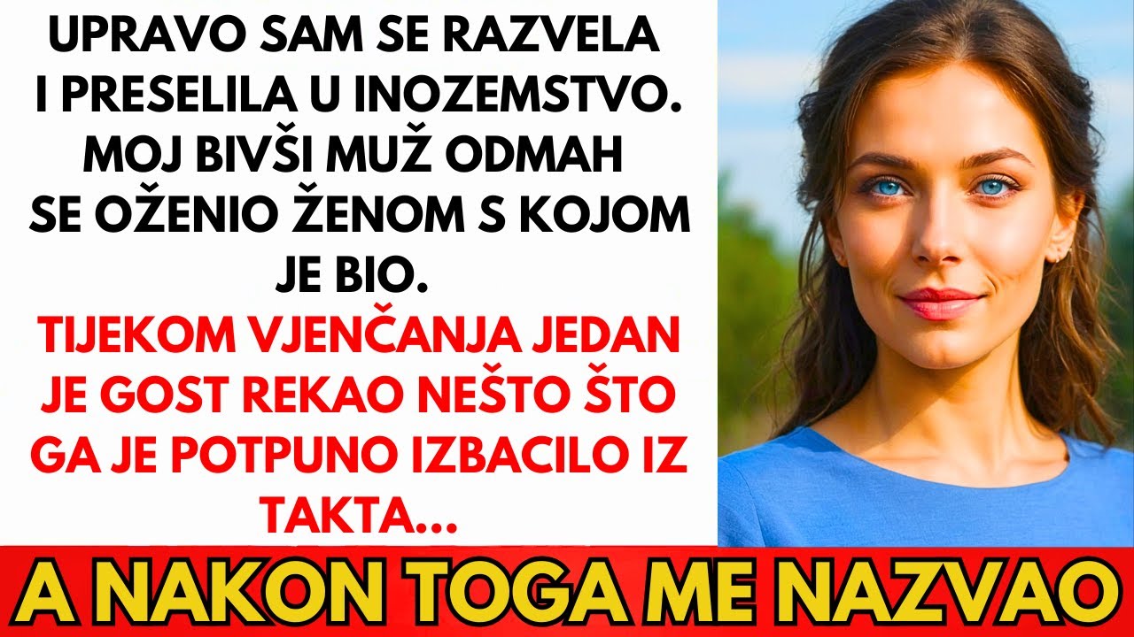 Nakon Razvoda Bivši Se Ponovno Oženio. Gost Je Nešto Rekao I On Je Problijedio...