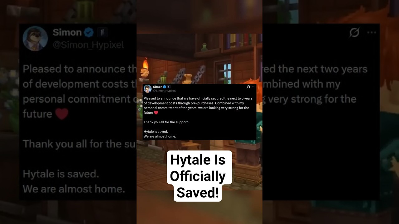 💾 HYTALE IS OFFICIALLY SAVED!💾