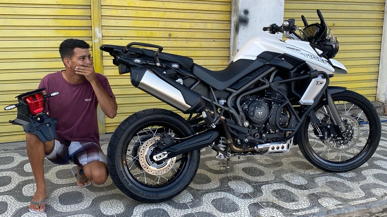 DEPENEI O FUNDO DA MINHA TIGER800 (TIGER800 SEM A TRASEIRA)