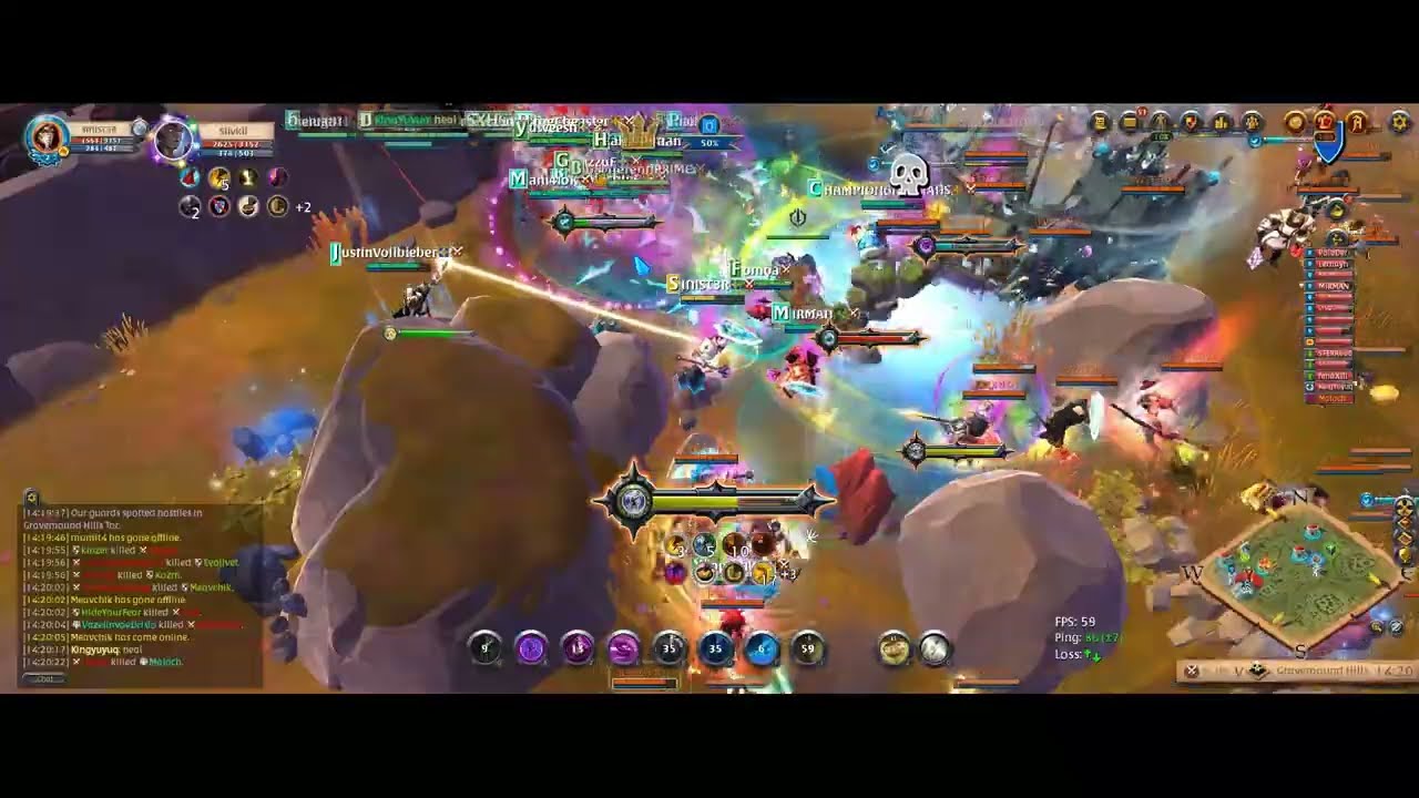 Albion Online ZvZ - One Hand Arcane Tank - Home defense - S32