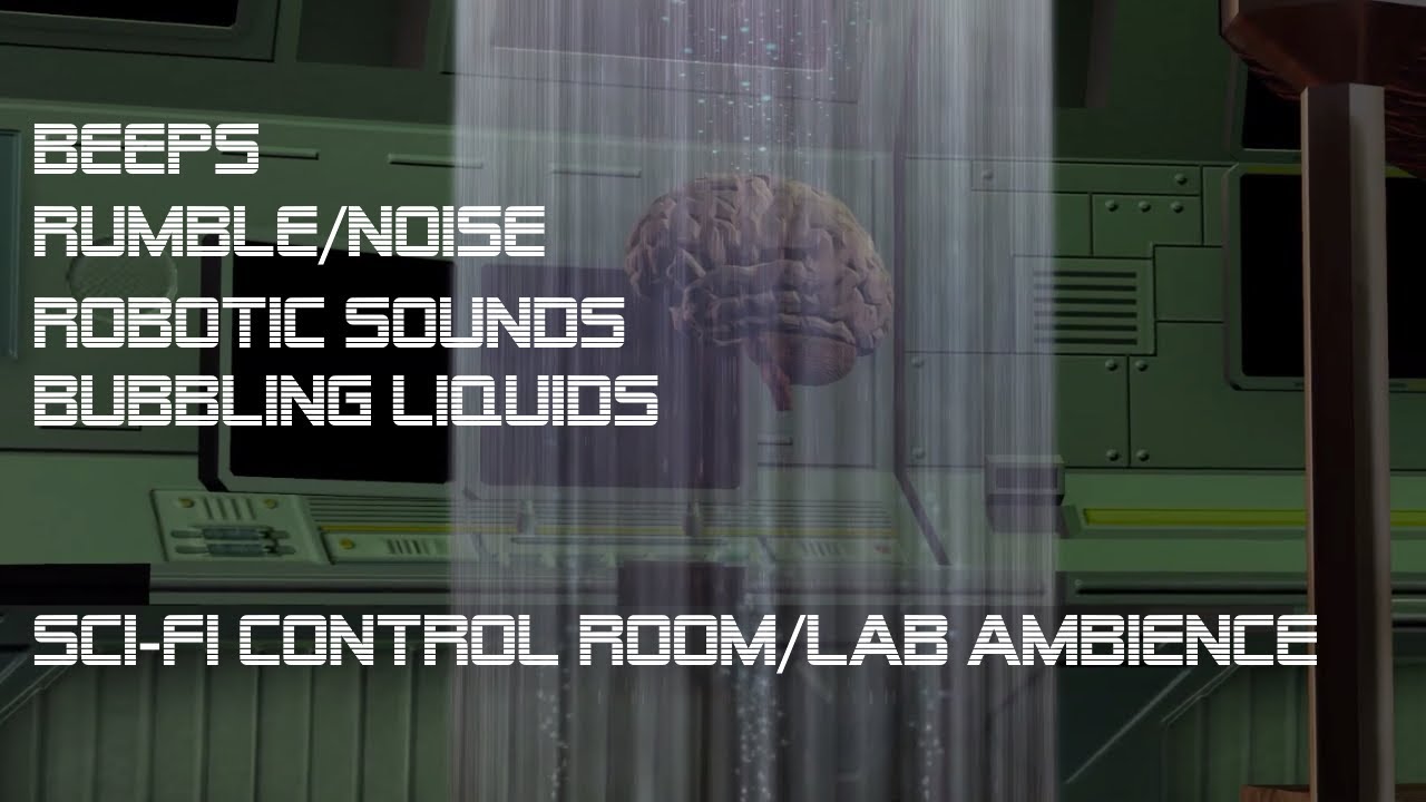 Relaxing Ambient Soundscape - Space/Sci-Fi Inspired Control Room/Lab Sounds - Beeps - Rumble/Noise