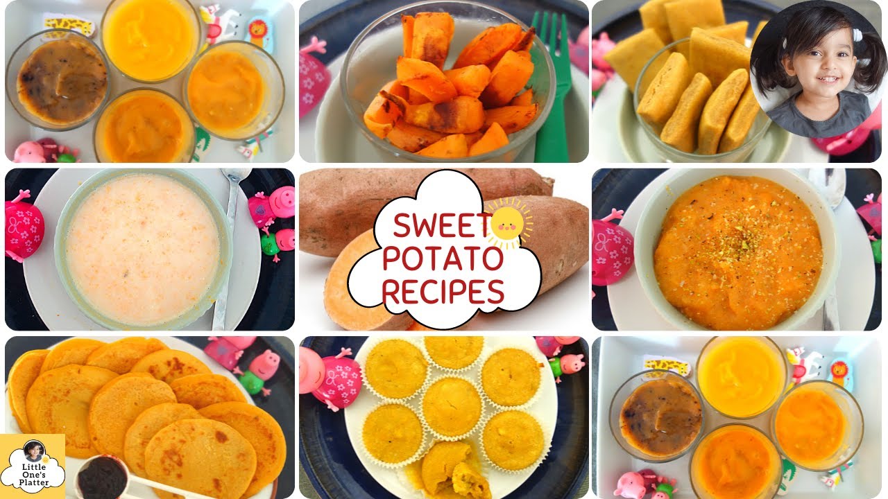 Sweet Potato Recipes for baby | Healthy weight gain recipes for baby | Baby food recipes 6M+ to 2Y+