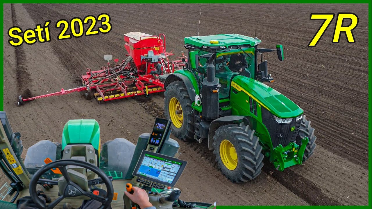 ☆ John Deere 7R250 Gen2 ☆ Setí Jarního Ječmene 2023 🌱 + GoPro Driver view 4K