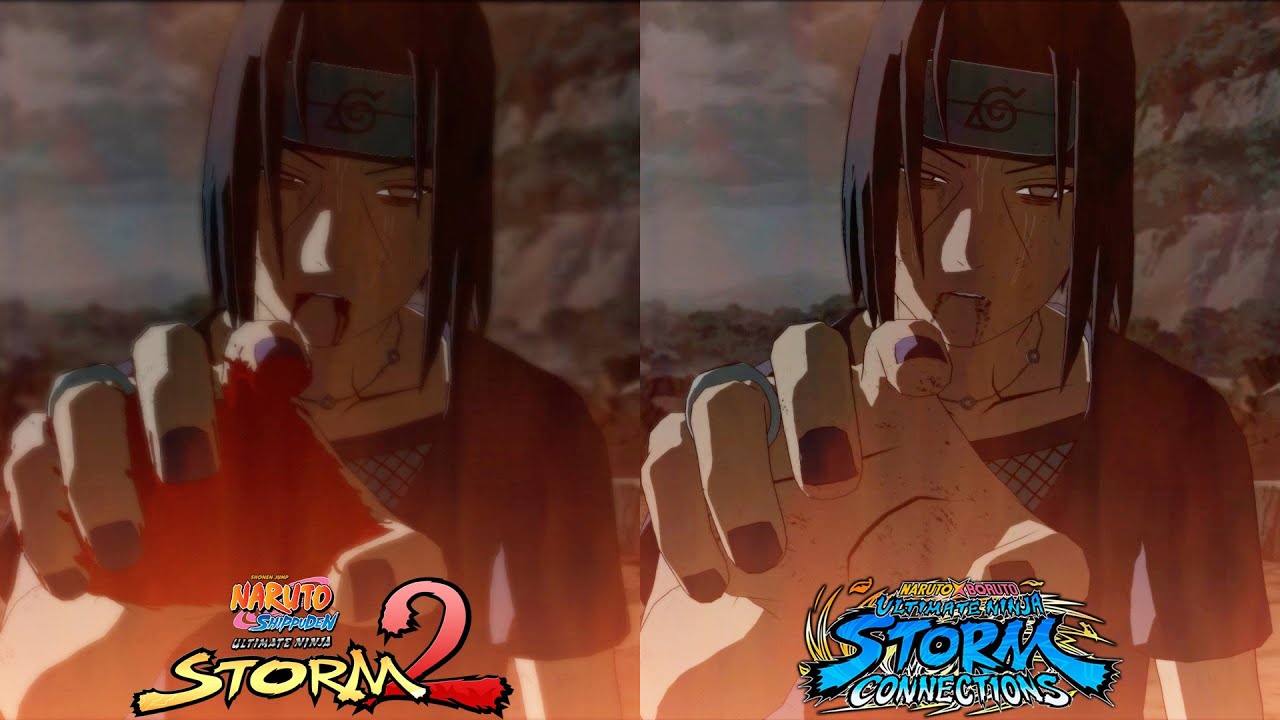 Sasuke Vs Itachi Boss Fight Comparison - Naruto Storm 2 Vs Naruto Storm Connections