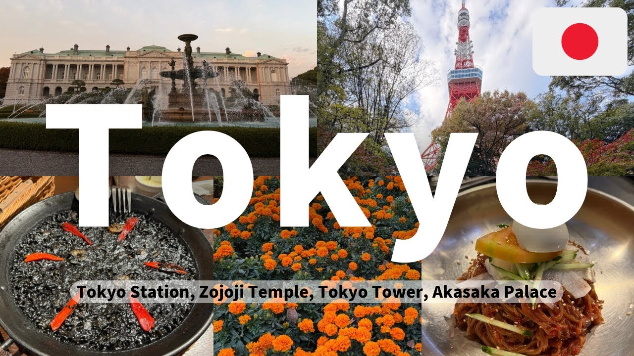 [Japan：Tokyo] 有名観光スポットを巡り、他国料理を楽しんだ日！ スペイン料理｜東京タワー｜増上寺｜迎賓館赤坂離宮｜韓国料理