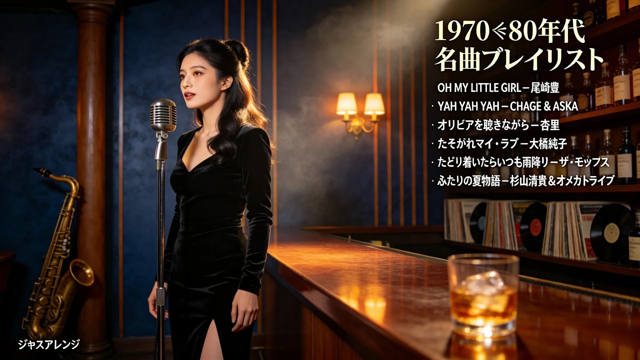 70年代〜90年代ヒット名曲ジャズバージョン 🎷 杉山清貴 & オメガトライブ CHAGE and ASKA 杏里 尾崎豊 大橋純子 ザ・モップス