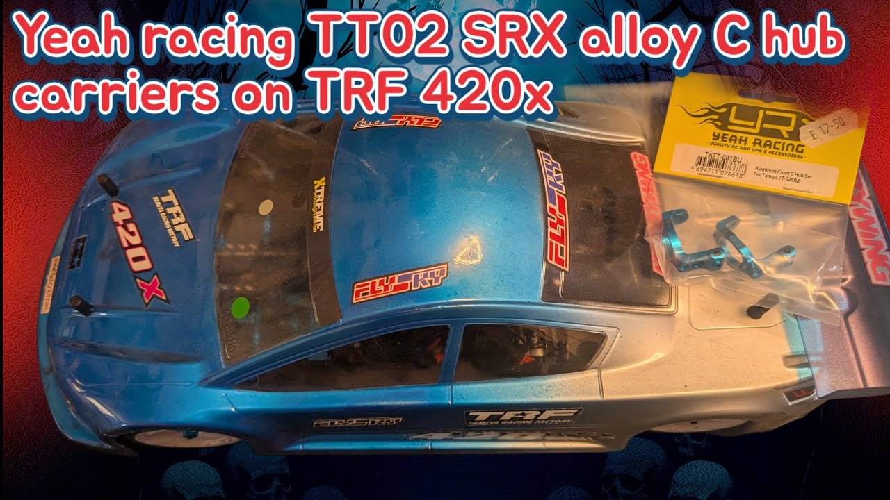 Yeah Racing Aluminum Front C Hub Set For Tamiya TT-02 Type-SRX on TRF420x