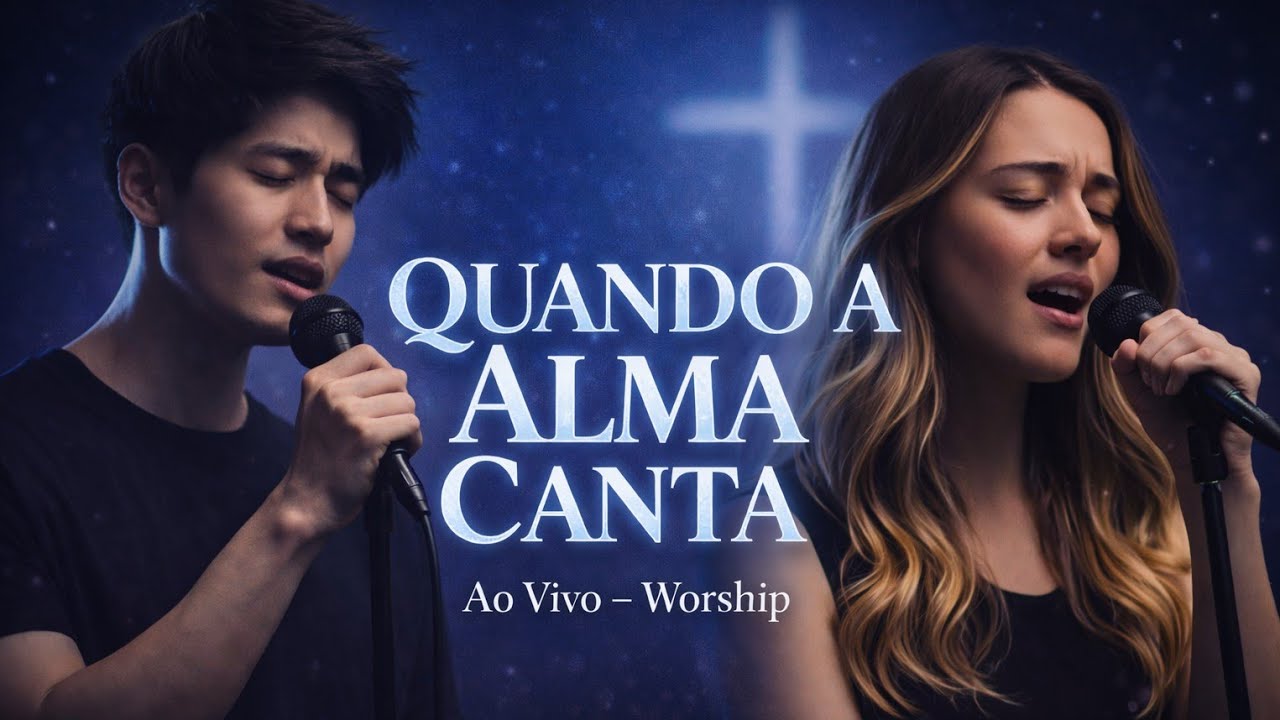 🎵QUANDO A ALMA CANTA - JIN SON & MAITÊ SANTOS | Música gospel de Fé e Adoração