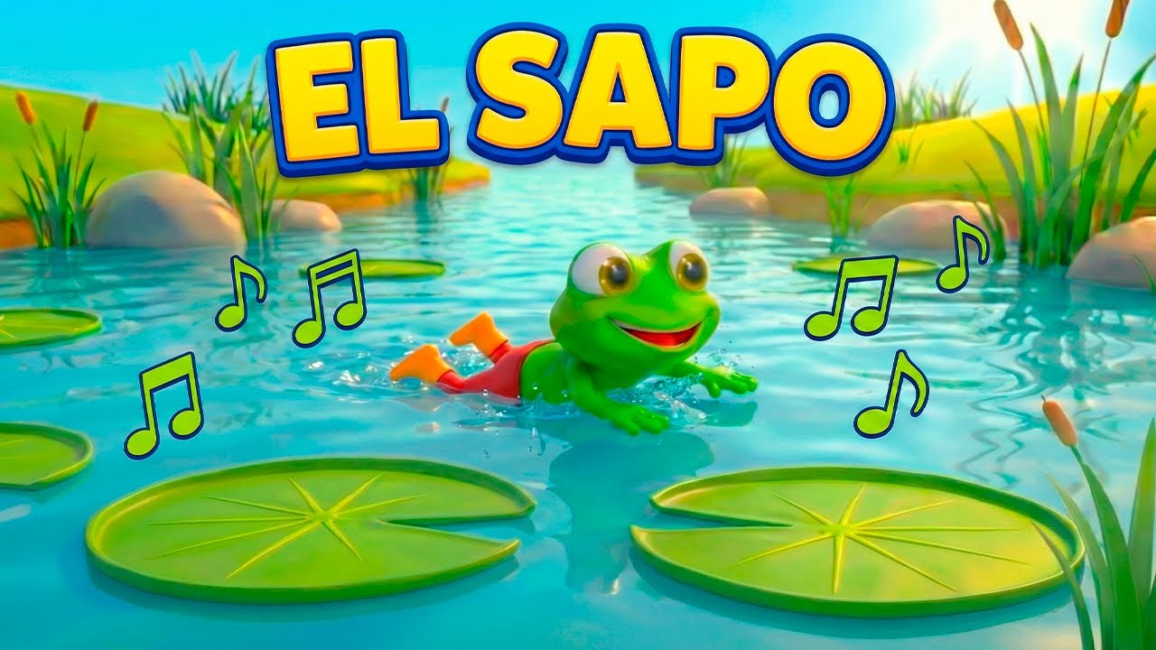 EL SAPO 🐸 | Canciones Infantiles | Había un Sapo que Nadaba en el Río | Música para Niños