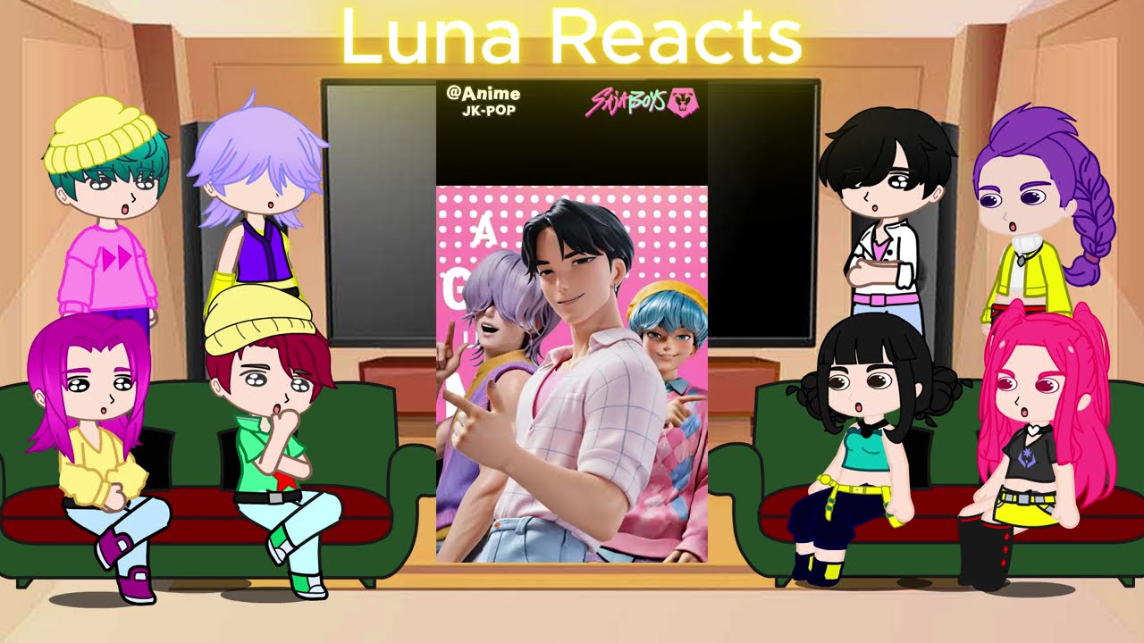 KPop Demon Hunters React To Themselves / TikToks + Memes / Huntrix & Saja Boys / Gacha React
