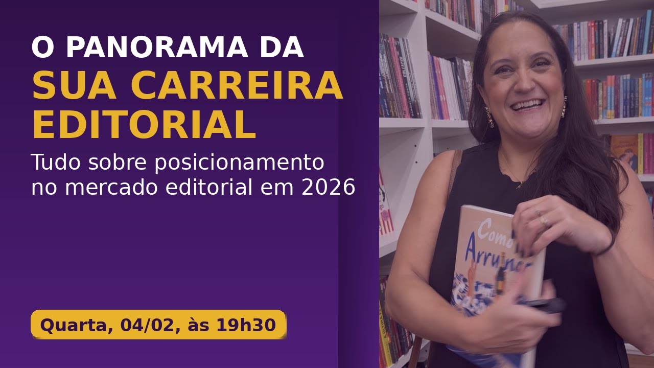 Panorama da sua carreira editorial