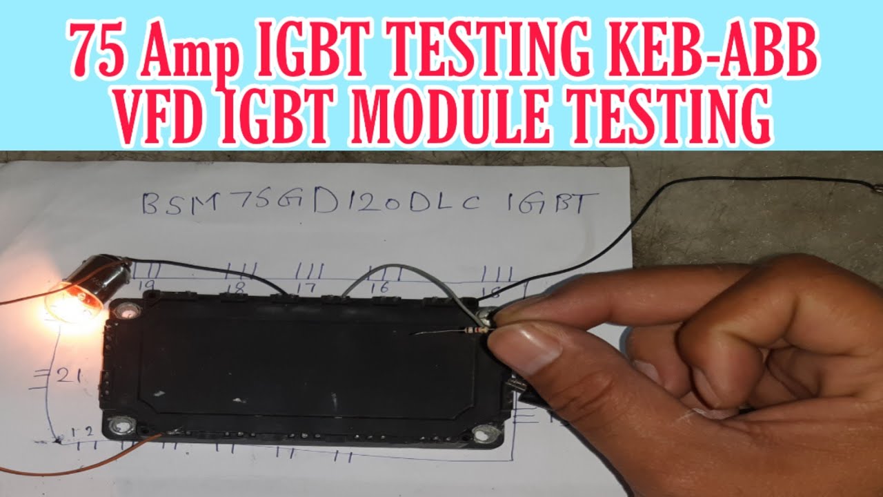 KEB And Abb vfd igbt testing | 75amp igbt testing | 75amp igb pinout |vfd repairing lab