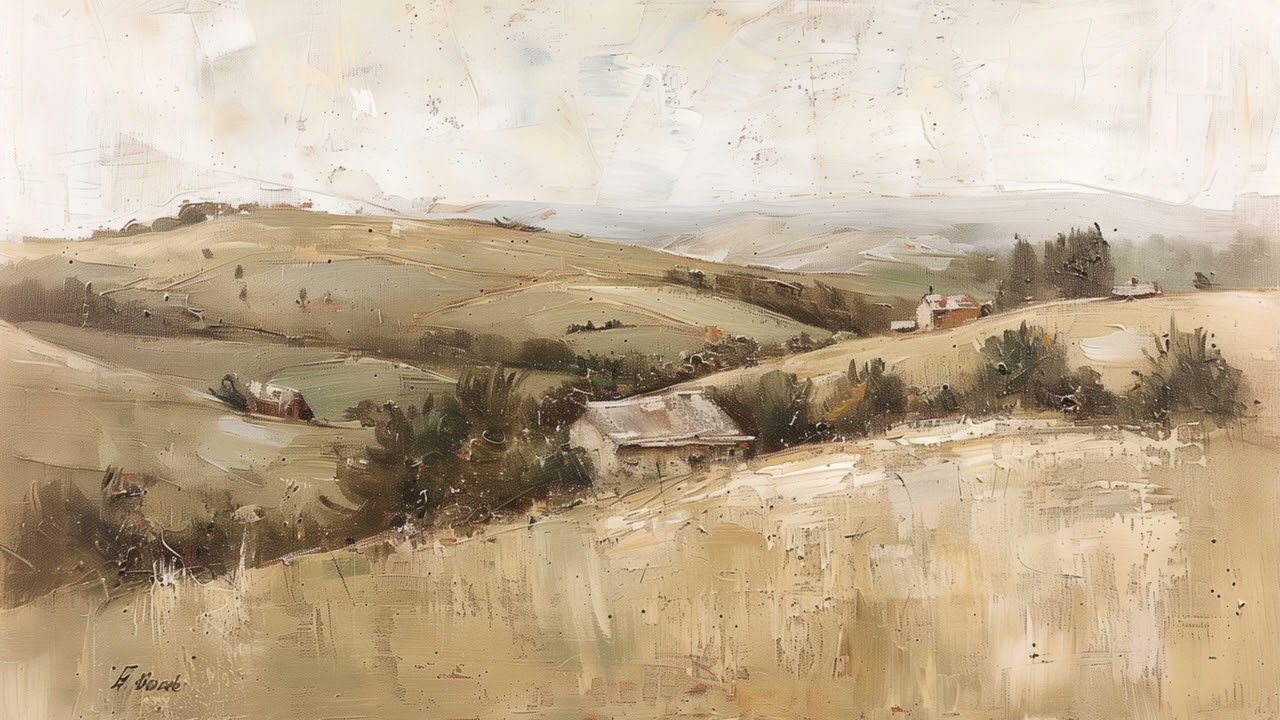 4K Vintage Oil Painting French Countryside TV Art | Vintage TV Art | 2 hours of steady Art