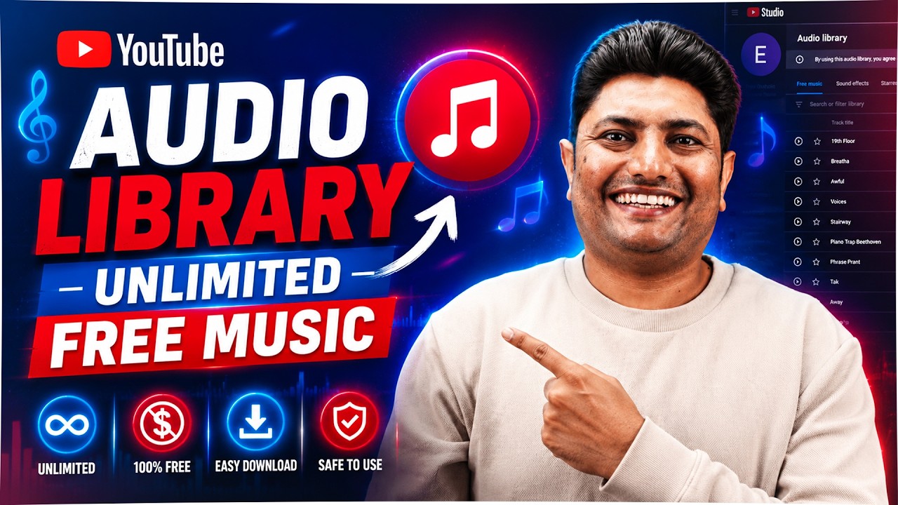 How to Use YouTube Audio Library for Free Music & Sound Effects | YouTube Audio Library