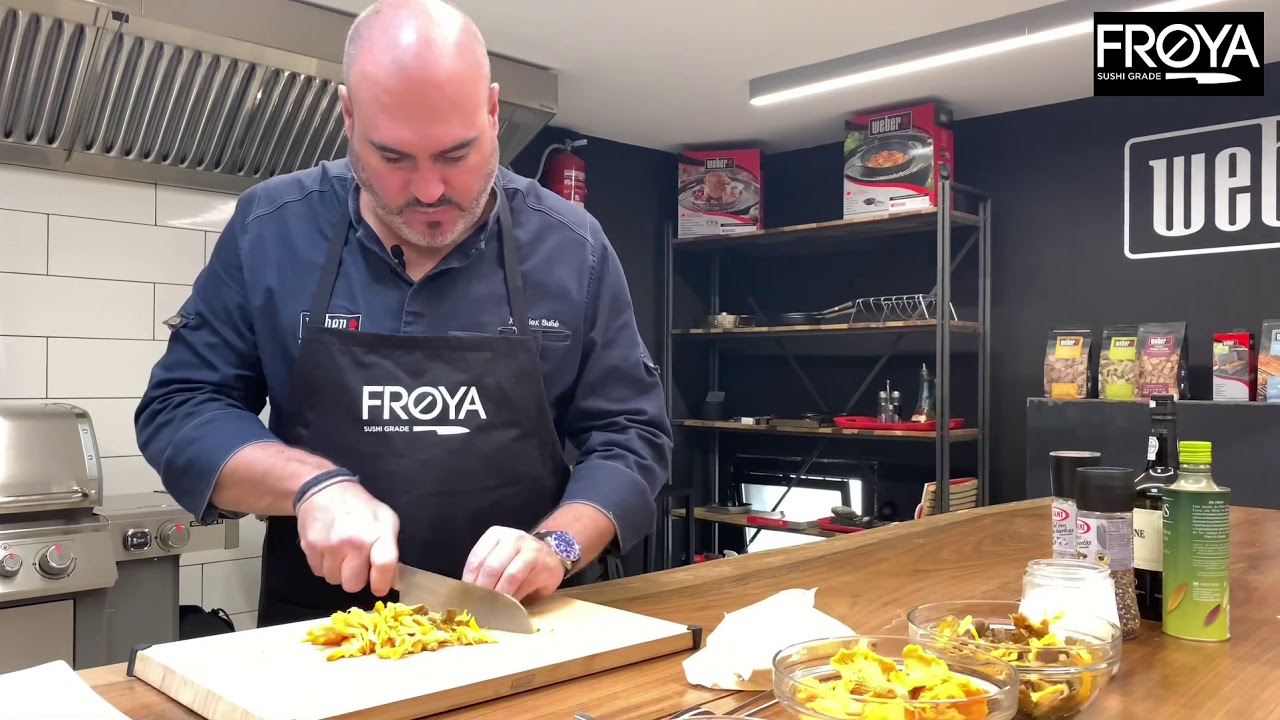 Mi-cuit de salmón FROYA y salteado de setas