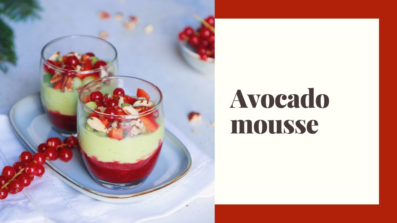 Recept: avocado mousse met rode bes