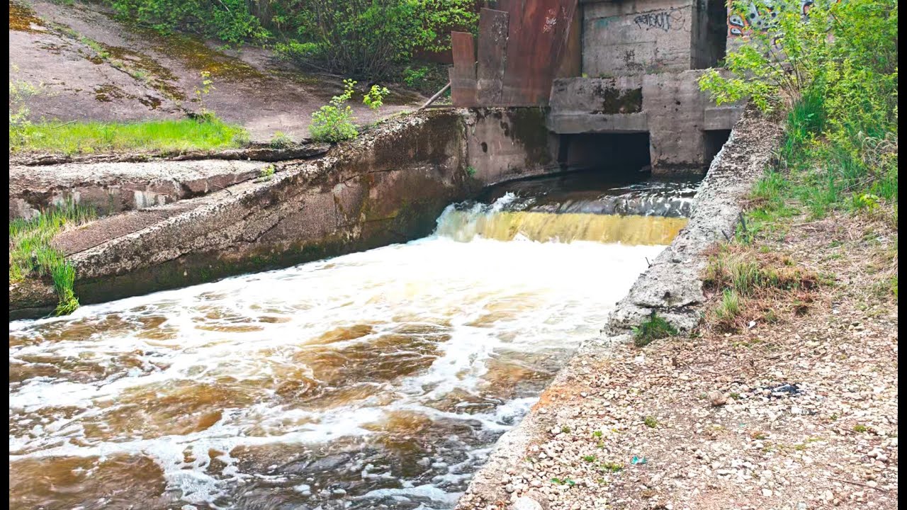Прогулка к Сормовскому водопаду (водосброс из ТЭС), Нижний Новгород, 11.05.25. HDR