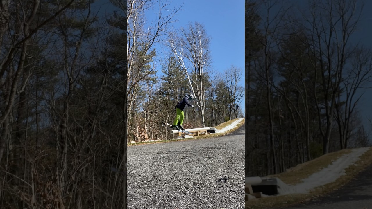 BACK SWAP #skiing #ski #snowboard #snowboarding #skis #viral #railskiing @BruceOldham @hotdoghans