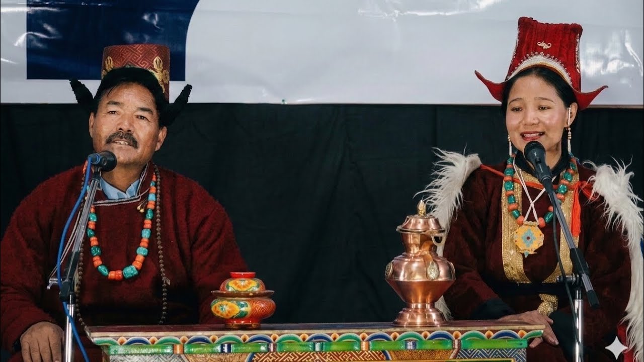 Beautiful Ladakhi Folk Song གཞུང་གླུ། | Dorjay Stakmo & Padma Dolkar