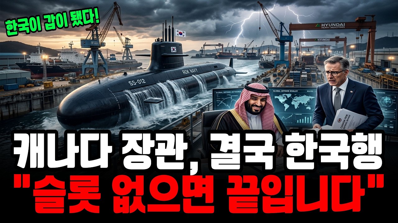 캐나다 장관이 한국에 급히 달려온 진짜 이유 | 60조 잠수함 딜의 반전