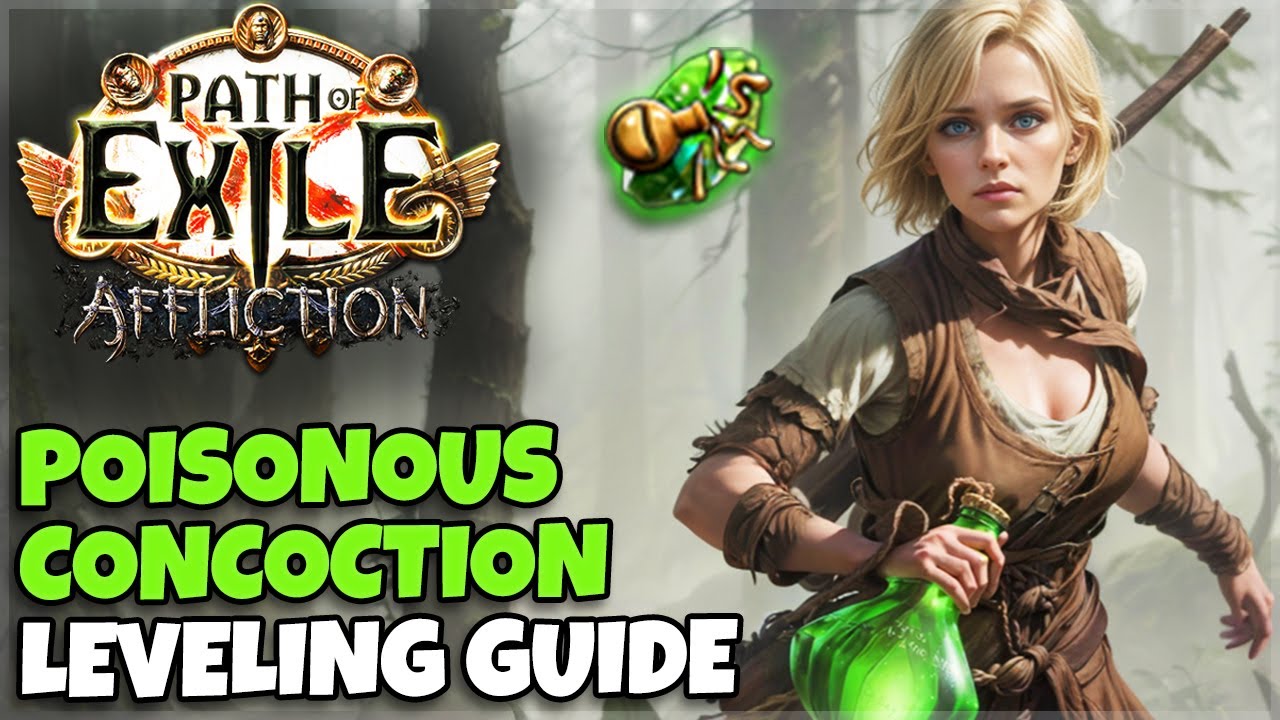 [POE 3.23] Poison Pathfinder Leveling Guide - Cheap League Starter Build - Poisonous Concoction