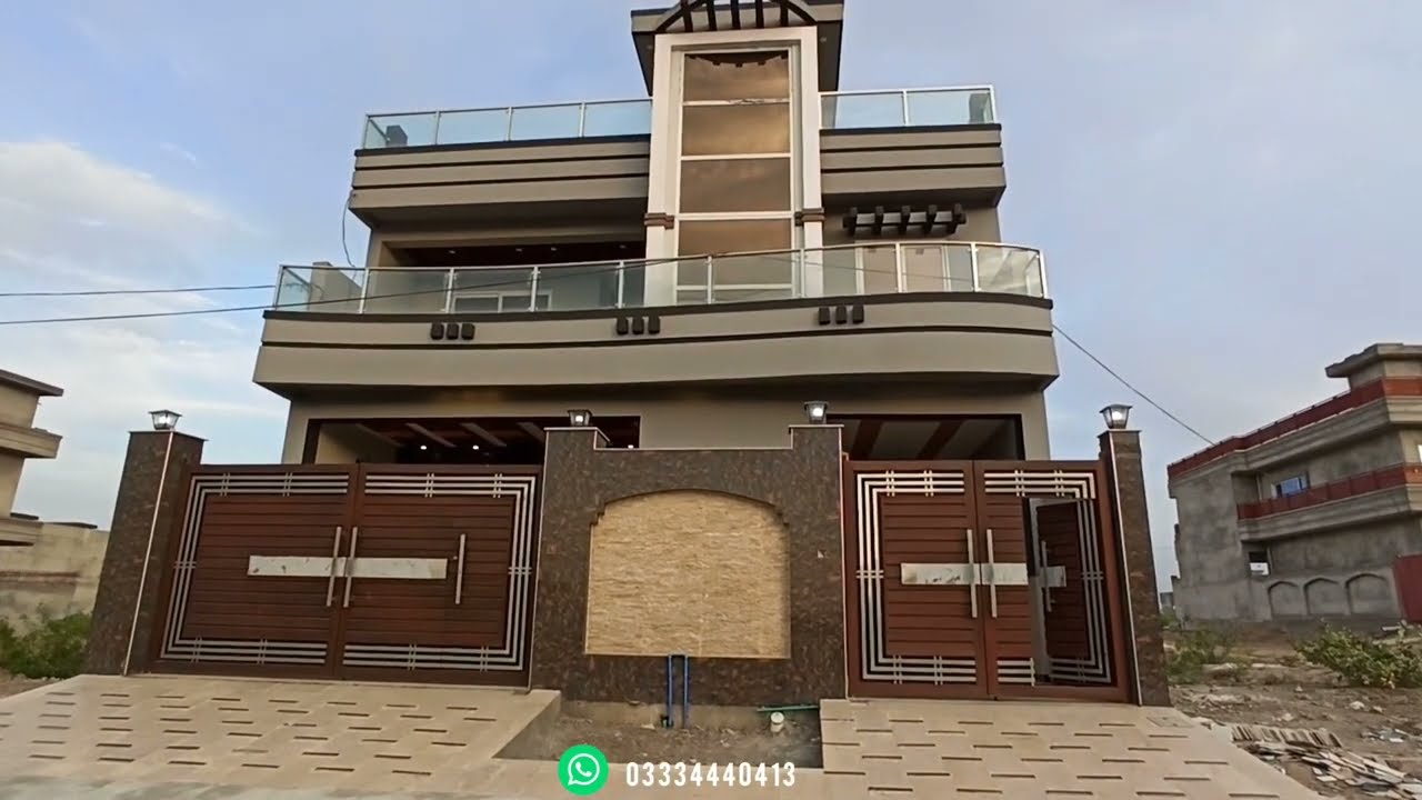 10 Marla Luxury House For Sale in Peshawar | Ultra Modern Design | Regi Model Town Zone 3