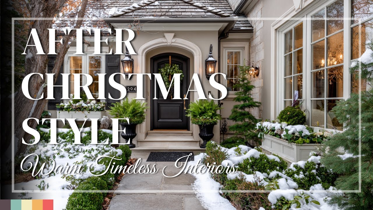 Traditional After Christmas Winter Home Ideas 🎄 How to Style Warm Rooms with Refined Comfort