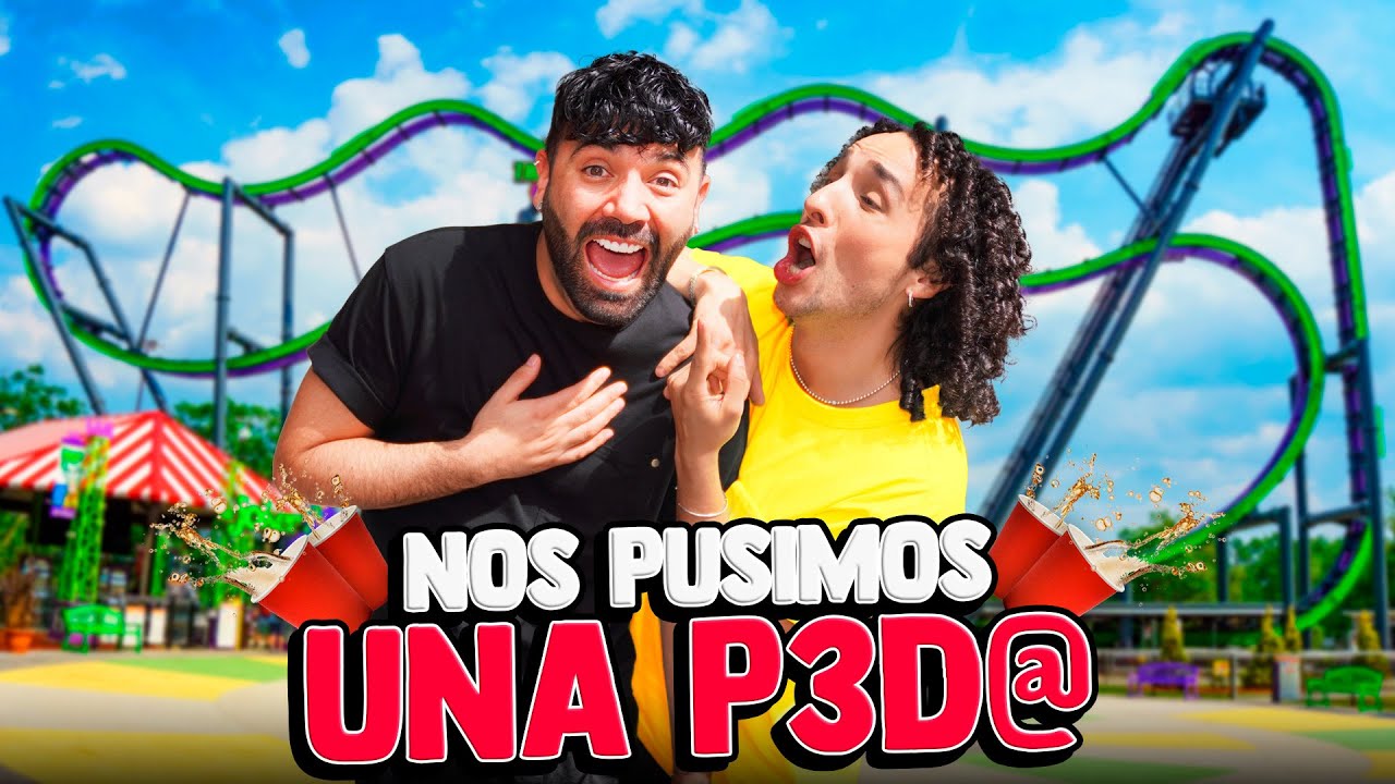 Nos pusimos una P3D4 en un PARQUE DE DIVERSIONES | LOS RULÉS