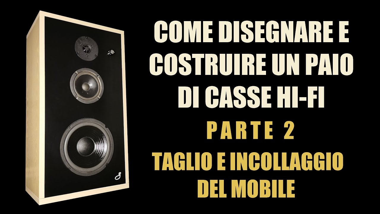 🔈 COME DISEGNARE E COSTRUIRE CASSE HI-FI 🔈 Parte 2: taglio e incollaggio del mobile
