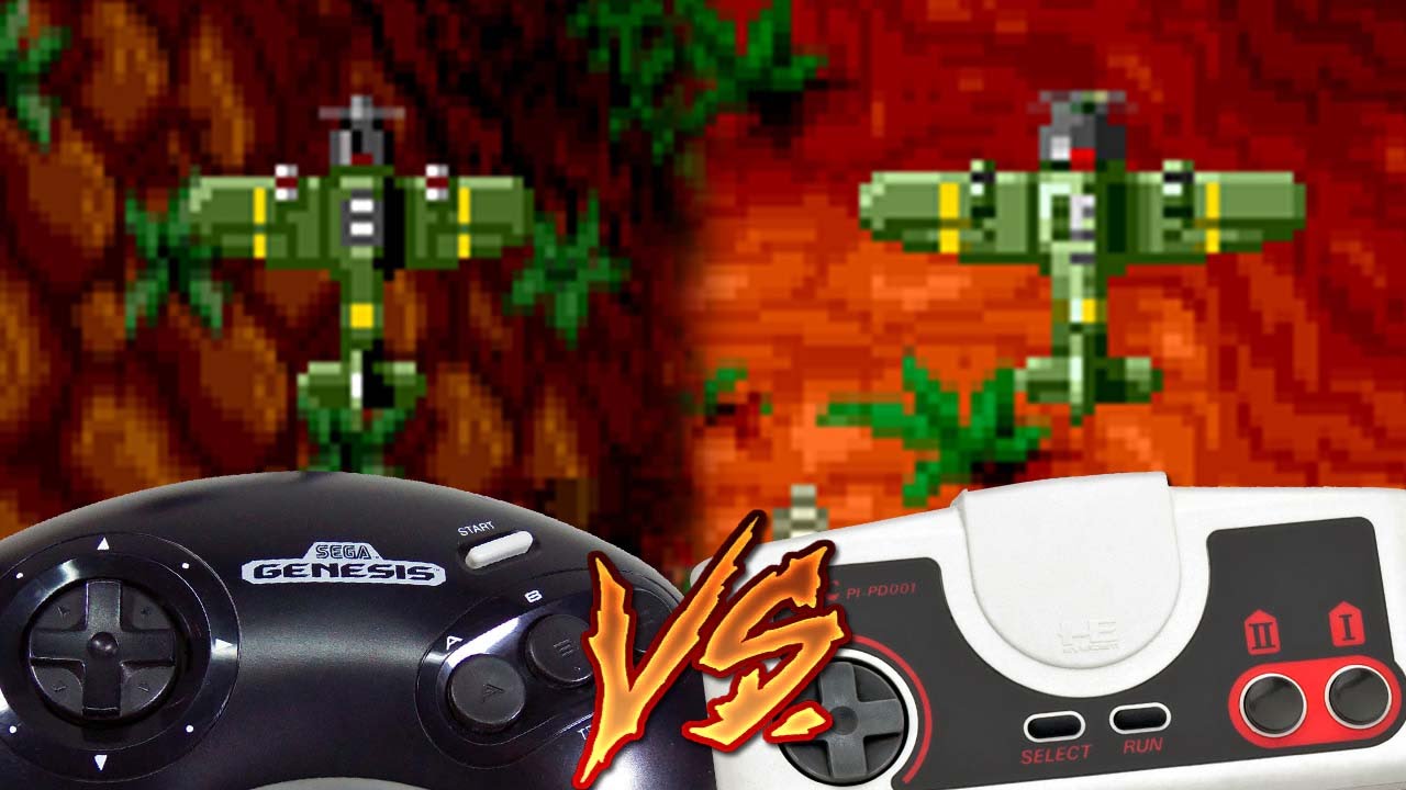 Sega Genesis Vs PC Engine - Twin Hawk